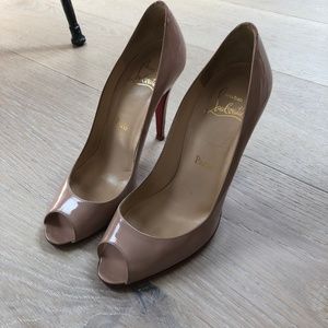 Christian Louboutin Nude Patent Leather Heels